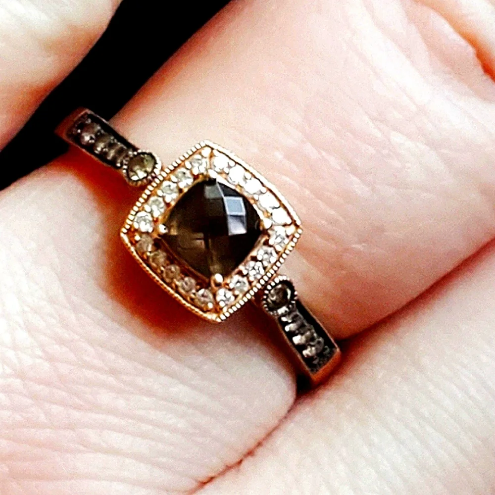 LeVian 14k Rose Gold 1ct Chocolate & Diamond ring